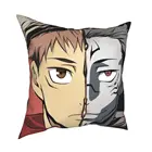 Наволочка для подушки Sukuna Yuji Itadori, чехол для подушки из полиэстера, подарок, аниме, манга, JJK, 45x45 см
