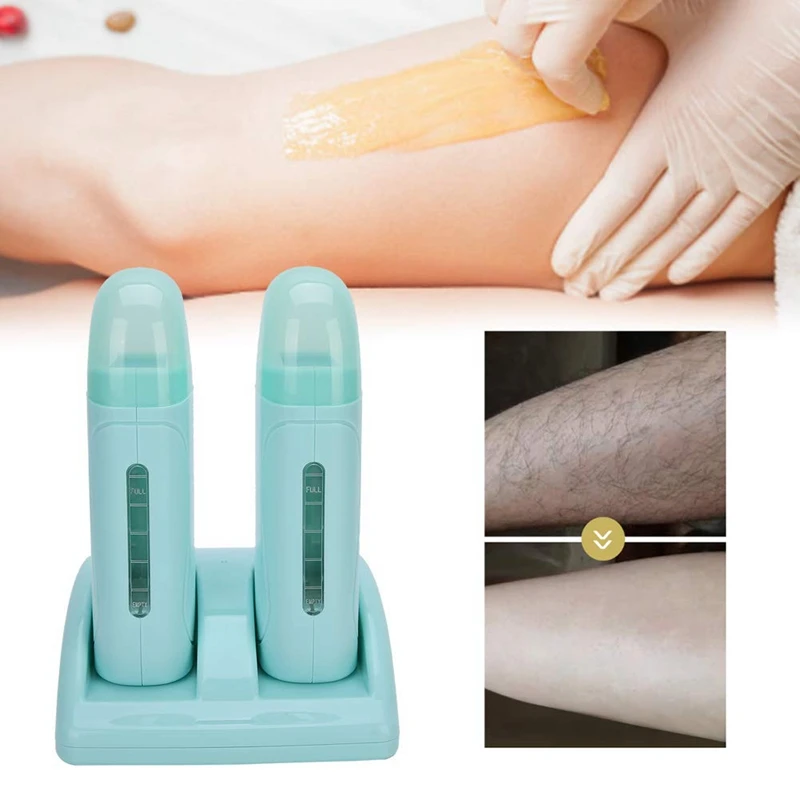 Hair Removal Wax Heater Rolling Professional Double Warm-Up Machine with Base EU Plug | Красота и здоровье