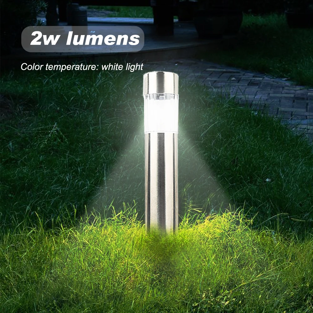 Наружная Светодиодная лампа для лужайки на солнечной батарее беспроводной