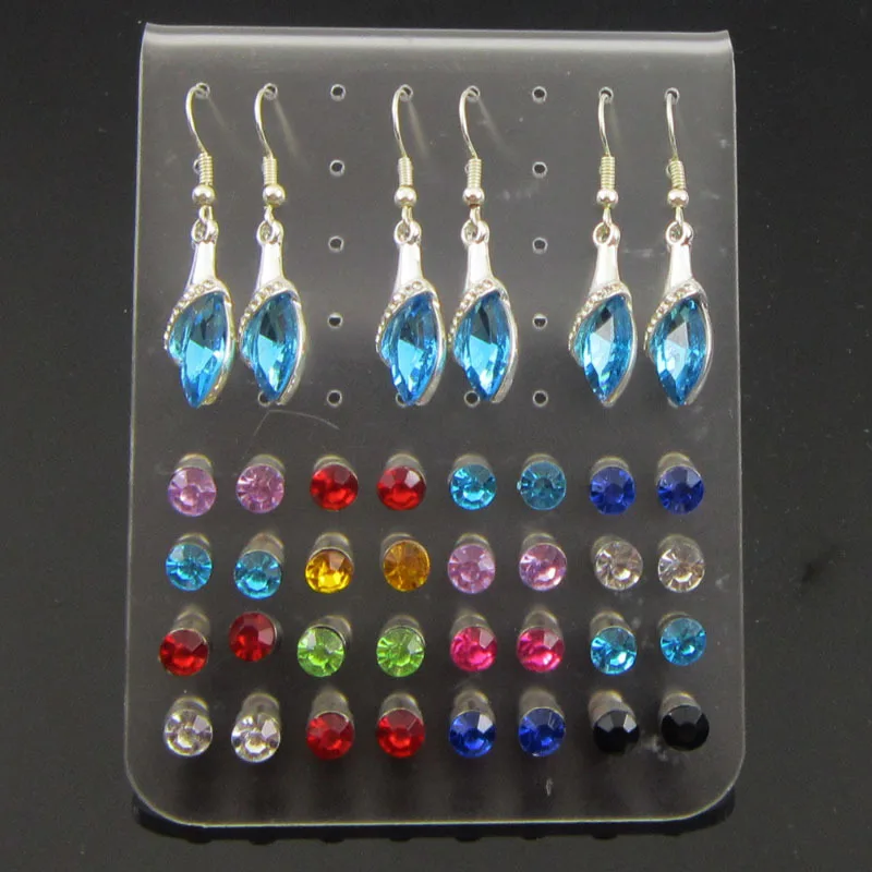 Акриловая полка для демонстрации ювелирных изделий держатель сережек с 72