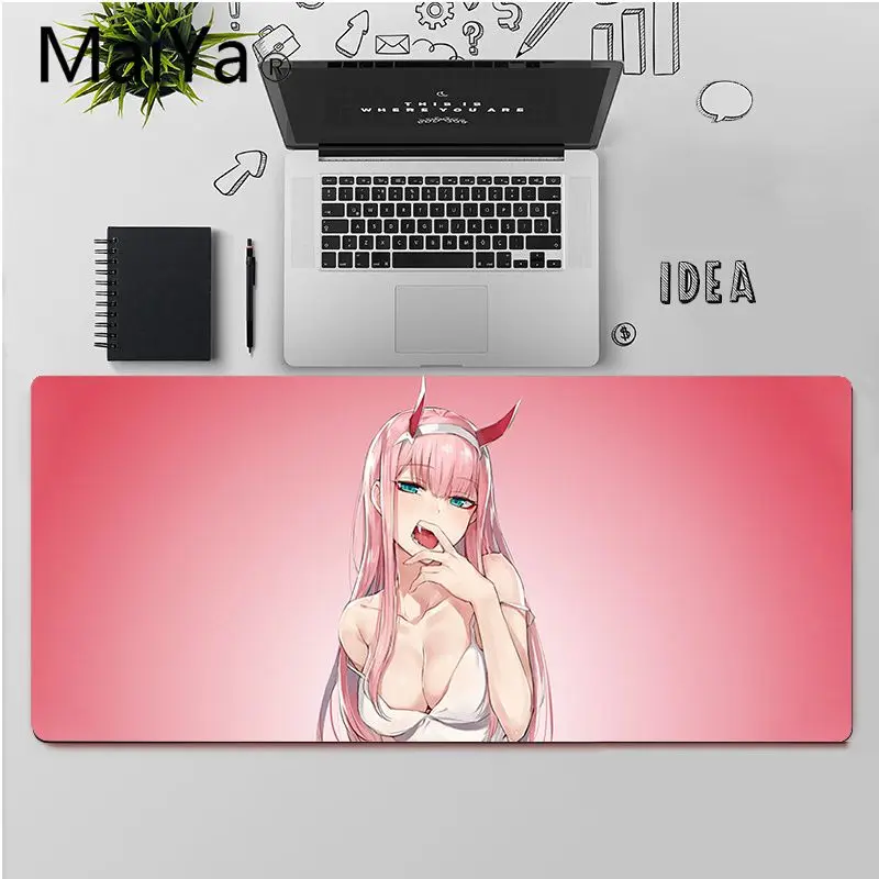 

Maiya High Quality Zero Two Darling in the FranXX Customized laptop Gaming mouse pad Free Shipping Large Mouse Pad Keyboards Mat