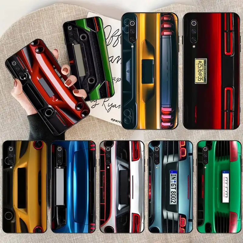 

CUTEWANAN Sports Car rear license plate Soft Phone Case Capa for Xiaomi Mi10 10Pro 10 lite Mi9 9SE 8SE Pocophone F1 Mi8 Lite