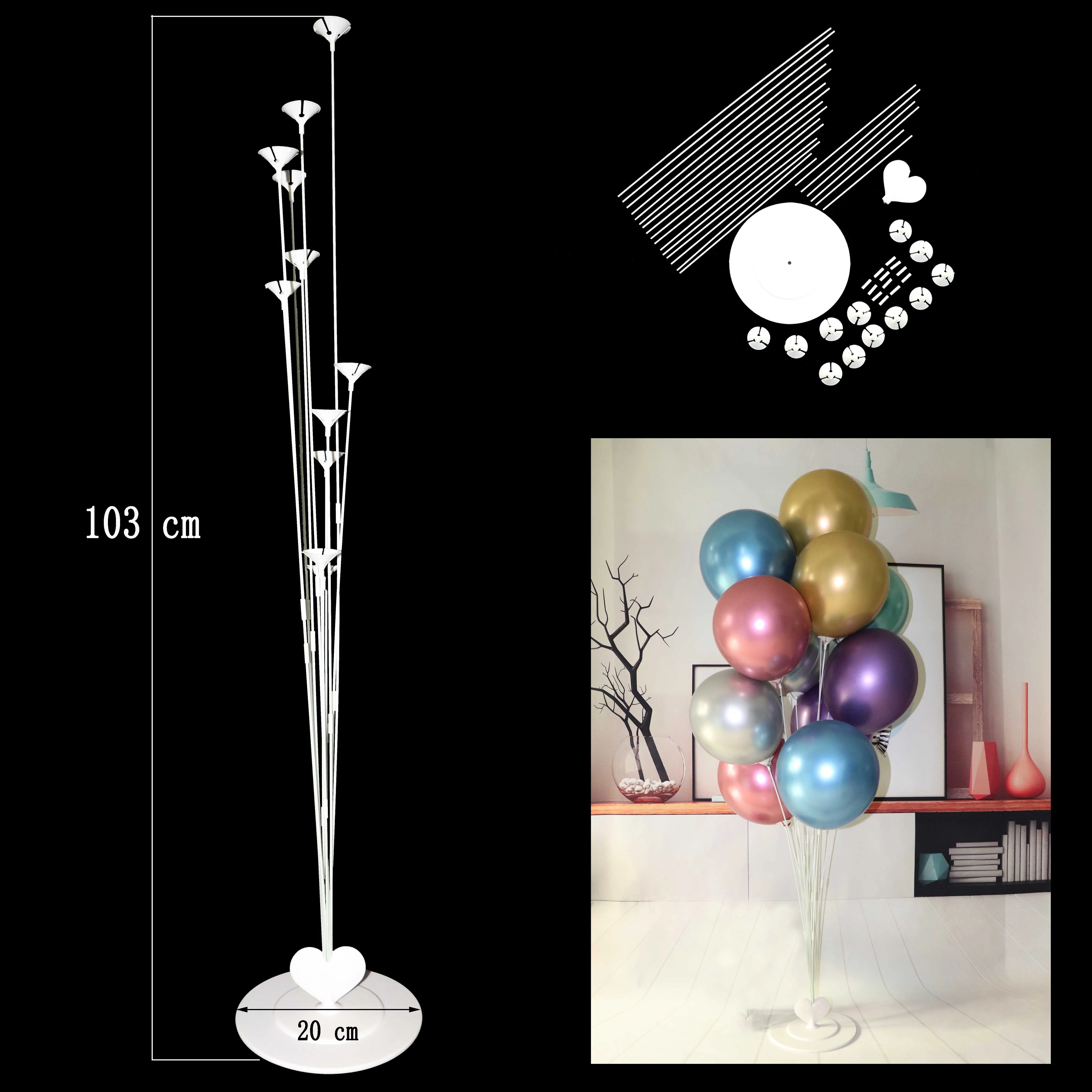 

cheap 7/11 Tubes Balloons Holder Column Stand Clear Plastic Balloon Stick Birthday Party Decoration Kids Wedding Balloons Decor