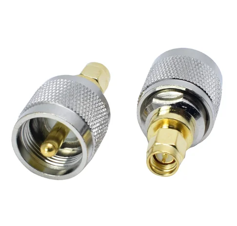 Адаптер SMA в UHF PL259 SO239 2 шт. штекер и гнездо УВЧ RF коаксиальный Прямой