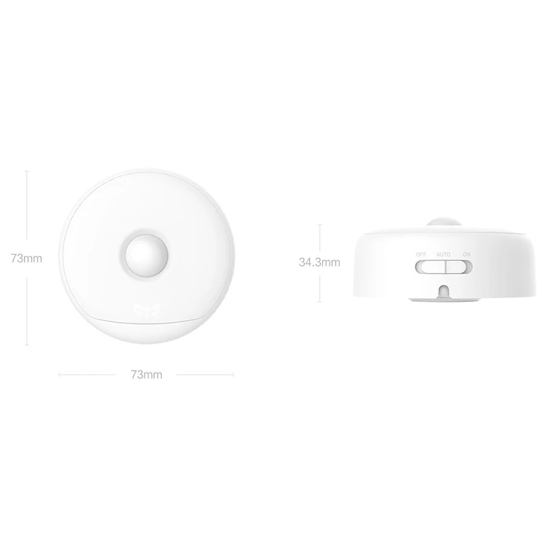 Yee светильник Ночной перезаряжаемый светодиодный контроль тела автоматический