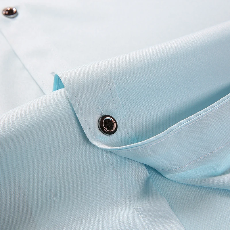 Против морщин и нежелезной моды Blusa Camisa Social Masculina Dudalina с длинным рукавом Slim Fit рубашка мужская Цветочная одежда белая мужская
