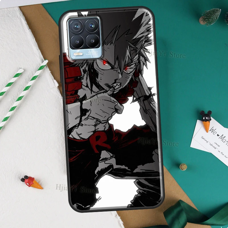 Чехол для OnePlus 9R 8T 9 10 Pro Nord 2 чехол Eijiro Kirishima Hero академия OPPO Realme 8 C21 C3 GT Neo Master 8i 9i -