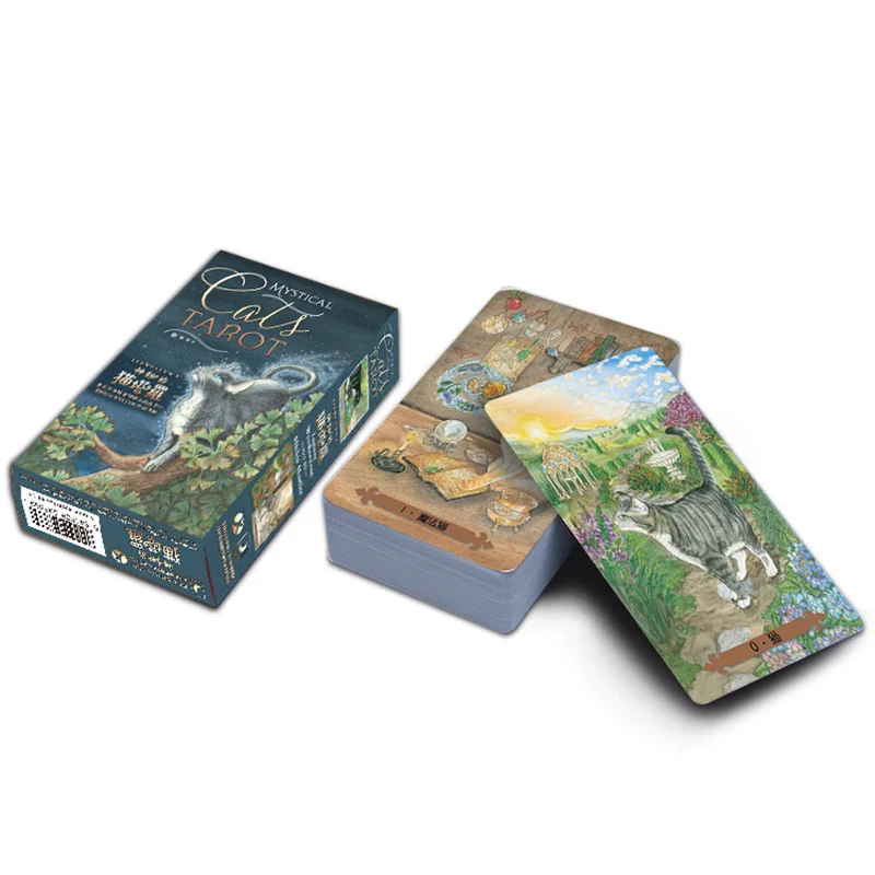 Новые карты 12*7 см Карты Таро для кошек Divination игровые китайская версия