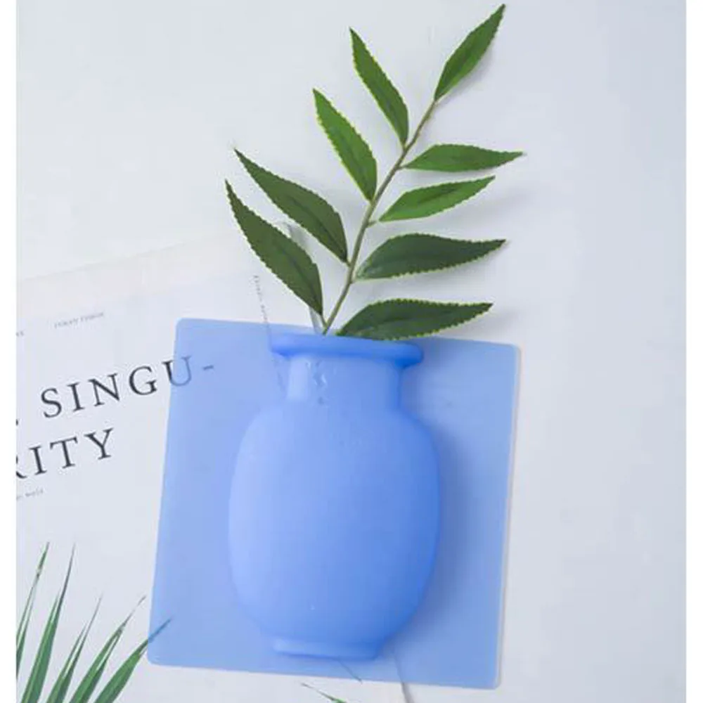 Волшебная силиконовая ваза наклейка на Бутылку Ваза стена цветочные горшки