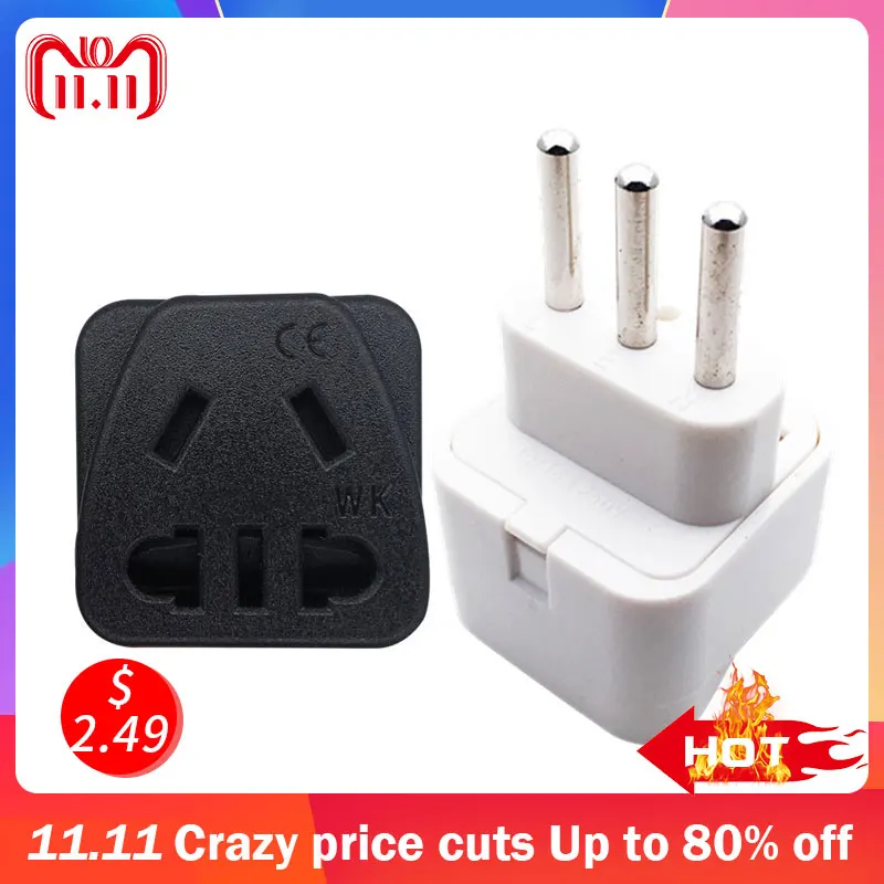 Универсальная дорожная штепсельная вилка с 2 контактами подходит для зарядки