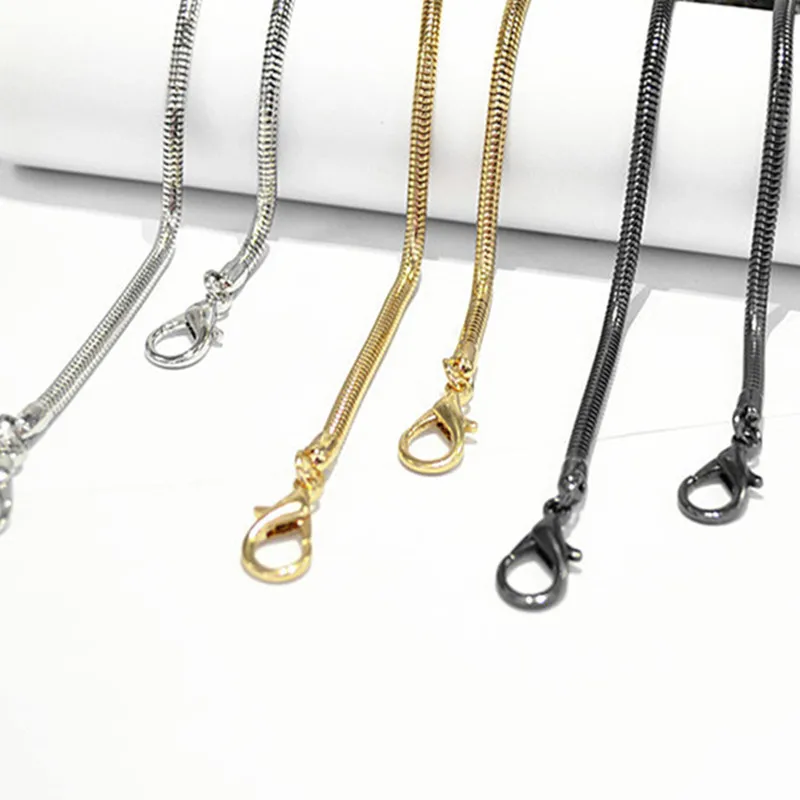 

Bag Chain - DIY Gold/Silver/Gun Black Bag Strap 4mm Replacement Purse Chain Shoulder Bag Straps Small Handbag Purse Handle Chain