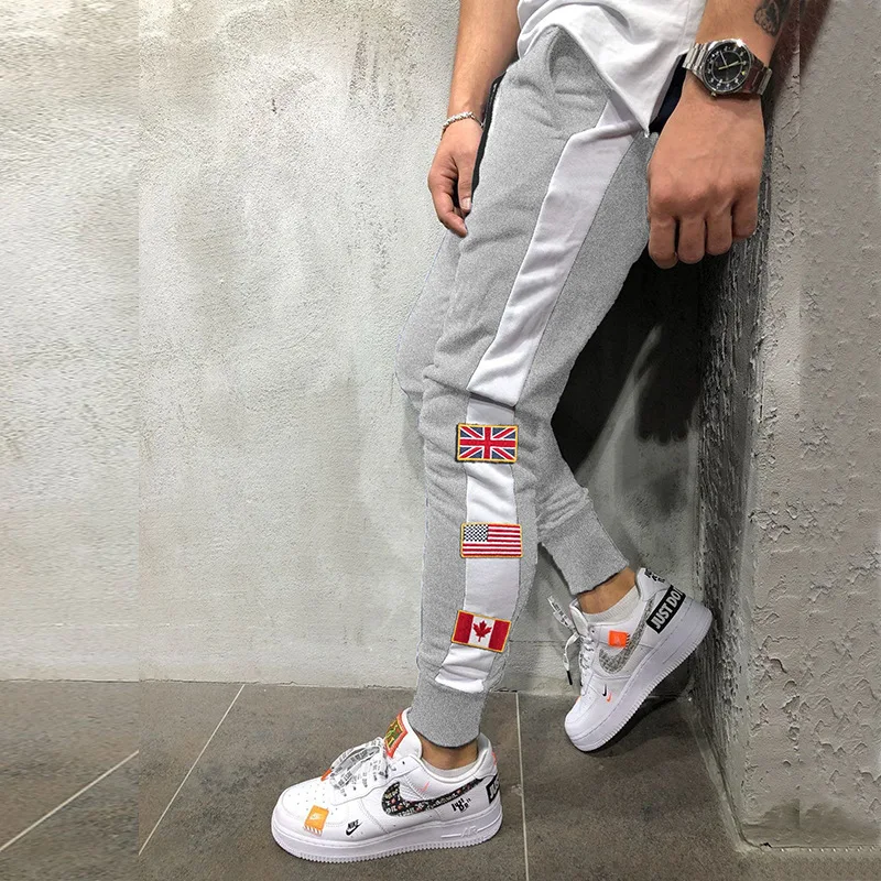 Новые стильные Слаксы для молодых модных мужчин новые мужские модные