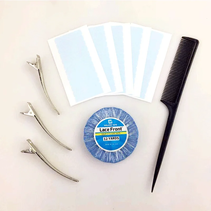 12yards 0.8cm kit Лента для наращивания волос для парика/уток волос/клей для парика Инструменты для укладки ленты 2 см шириной 12 ярдов замена клейкой ленты для волос - Цвет: 12yards 0.8cm kit