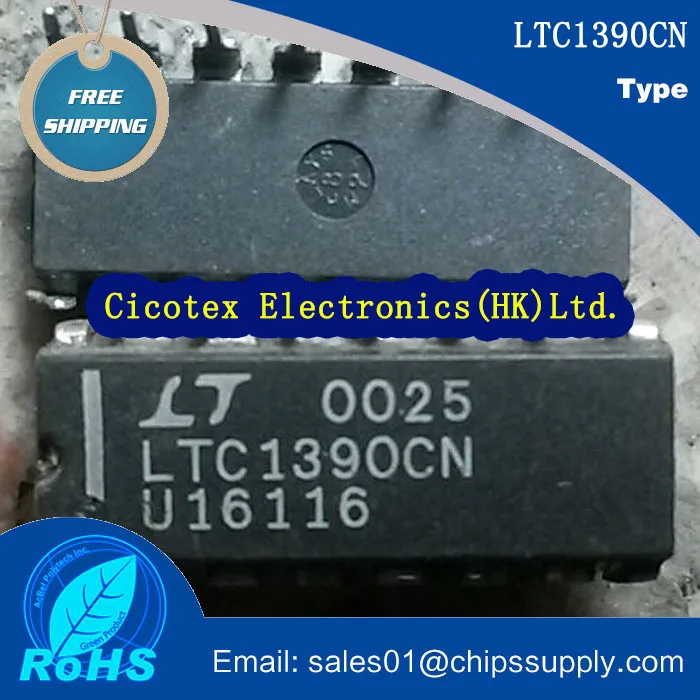 

5 шт./лот LTC1390CN LTC1390C LTC1390 1390 IC МУЛЬТИПЛЕКСОР 8X1 16DIP