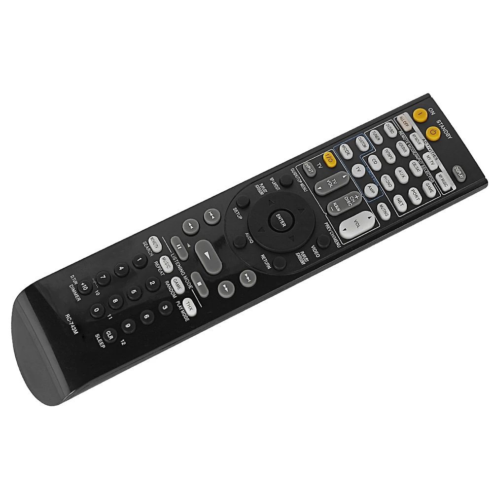 Новый пульт дистанционного Управление подходит для Onkyo AV ресивер DVD плеер RC-743M |