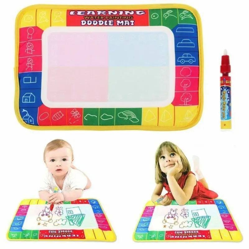 Funny Kids Child Indoor Drawing Water Pen Painting Doodle Aquadoodle Mat Board Canvas Toy Gifts | Игрушки и хобби
