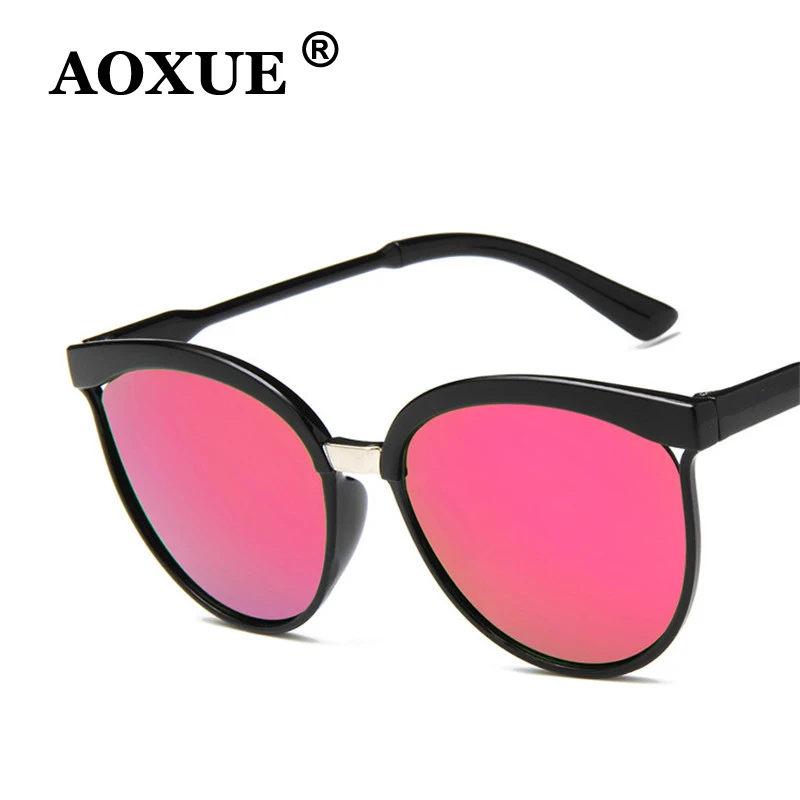 AOXUE Роскошные брендовые дизайнерские Круглые Солнцезащитные очки женские
