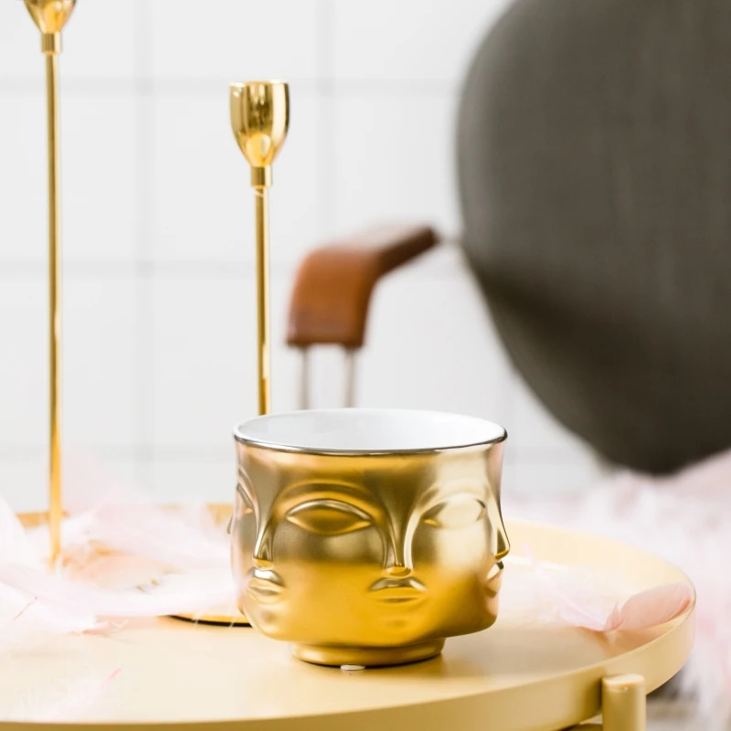 Скандинавская керамическая Цветочная композиция с покрытием ваза лицевой