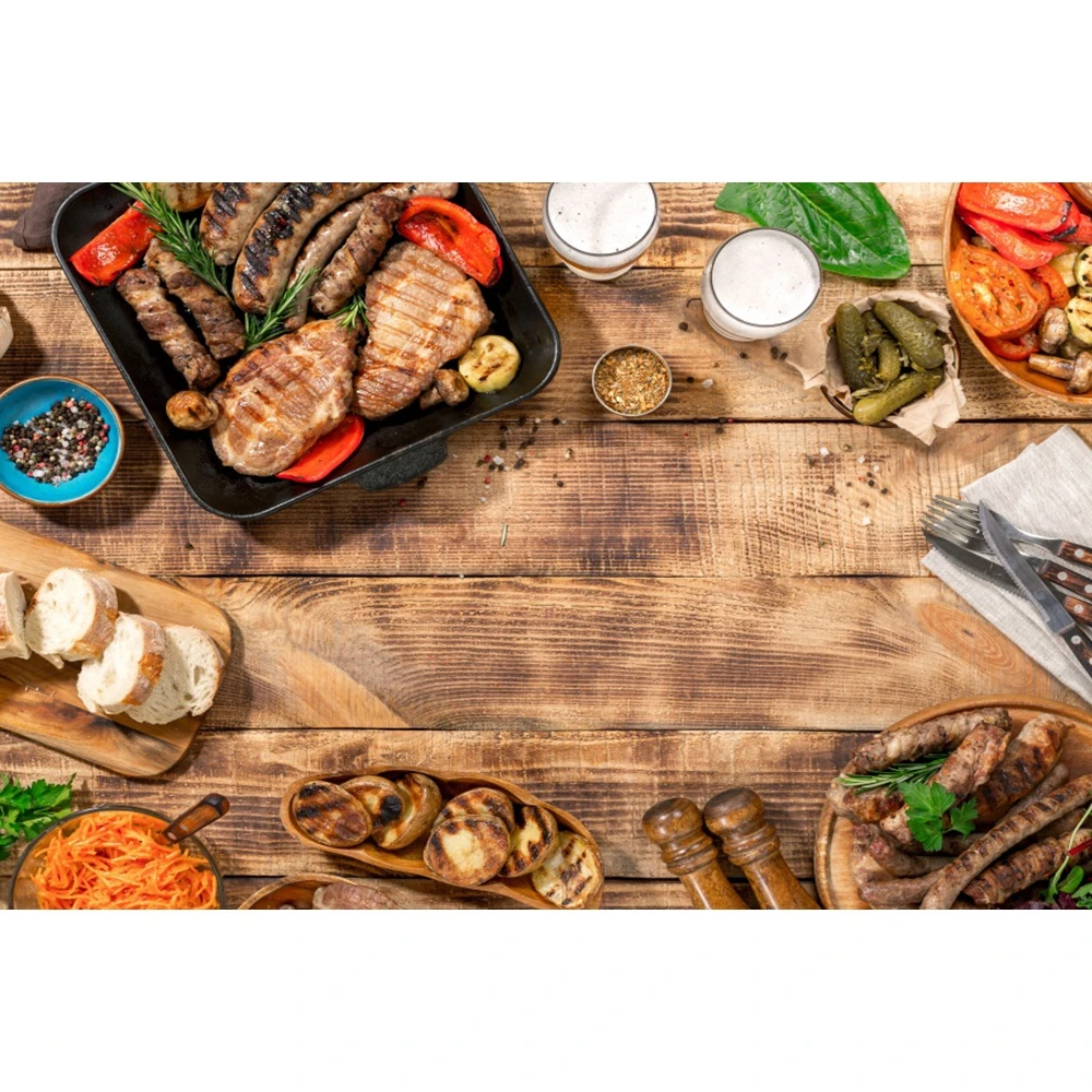 Фоны для фотосъемки Yeele с едой овощами рыбками ресторанов кухни | Электроника