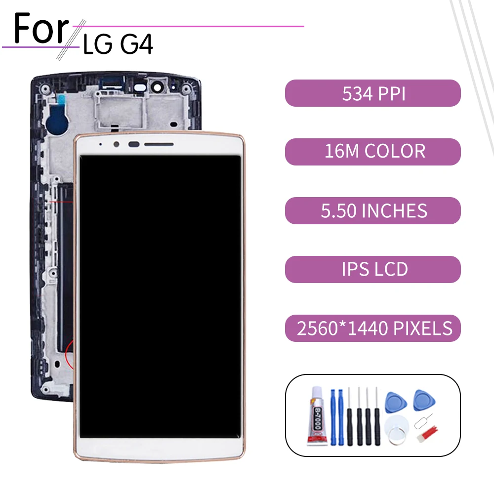 5 &quotоригинальный для LG G4 H815 ЖК дисплей кодирующий преобразователь сенсорного