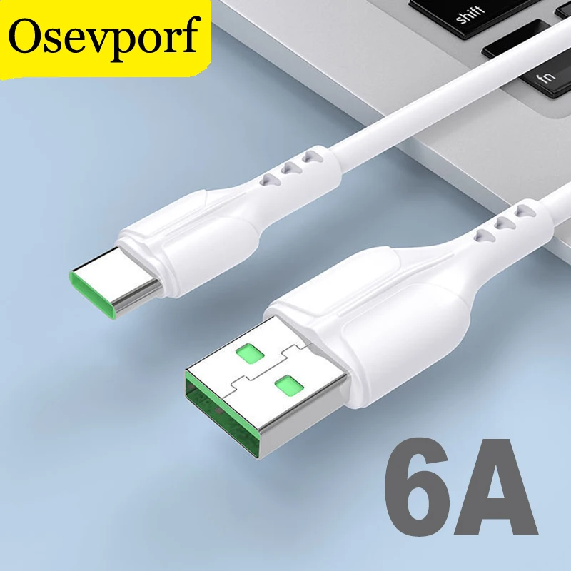 

Micro USB Data Charging Cable 6A 6A Usb Type C Cord Charger Turbo Fast Charge Wire For Android Oppo Huawei Xiaomi USBC Sync Line
