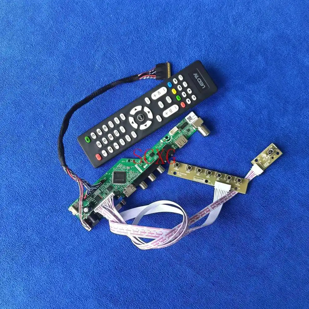 

Экран плата контроллера ЖК-дисплей/светодиодный 1600*900 DIY Kit сигнала аналоговые, совместимому с HDMI USB AV VGA подходит B173RW01/CLAA173UA01A 40 контактный LVDS