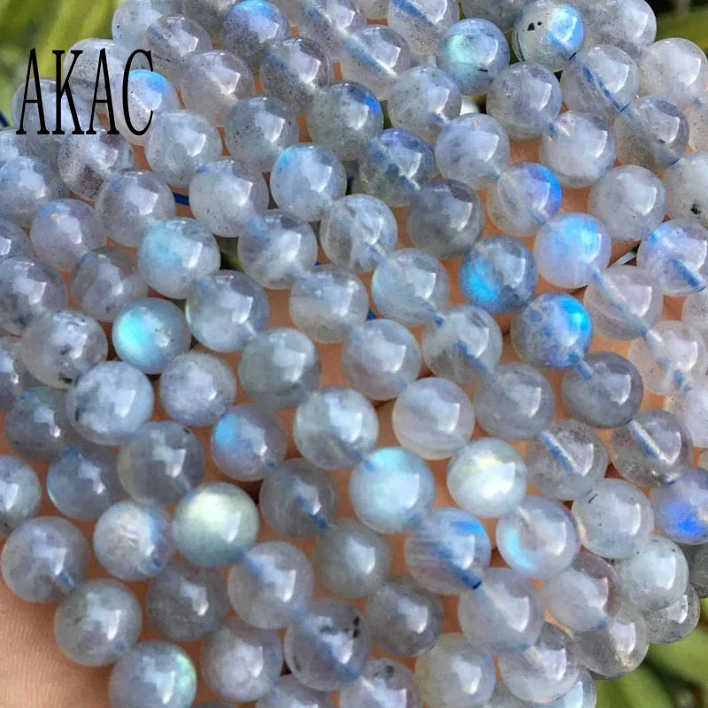 

3Bracelets Approx6.3-6.8mm 100% Natural labradorite gemstone bracelets smooth round beads for Jewelry making deisgn