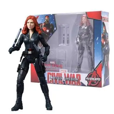 Black Widow " Marvel Мстители Бесконечность войны танос человек паук Халк Железный человек Капитан Америка видение Сокол фигурка игрушки куклы - Цвет: Black Widow