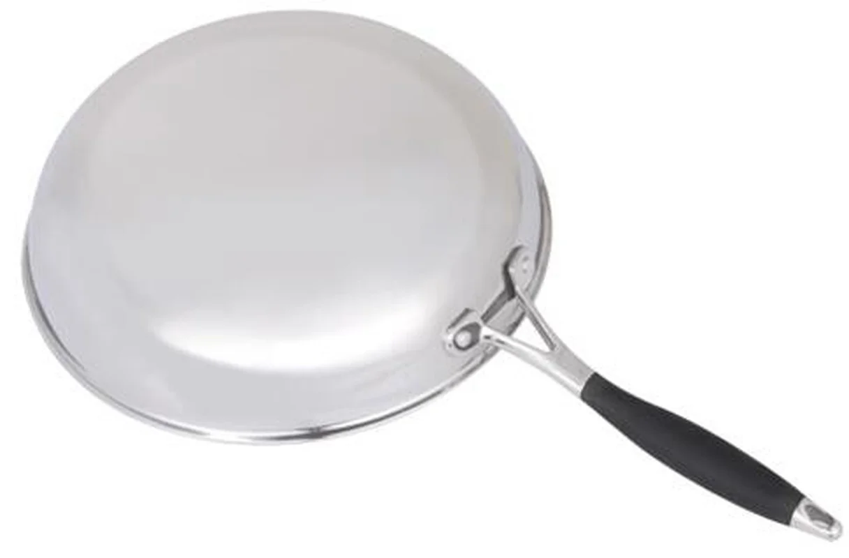 

Kitchen Pot 20cm Multi-Ply Clad Copper Frying Pan and Stainless-Steel 8-Inch Straight Chef's Pan Cookware Wok Frying Pan