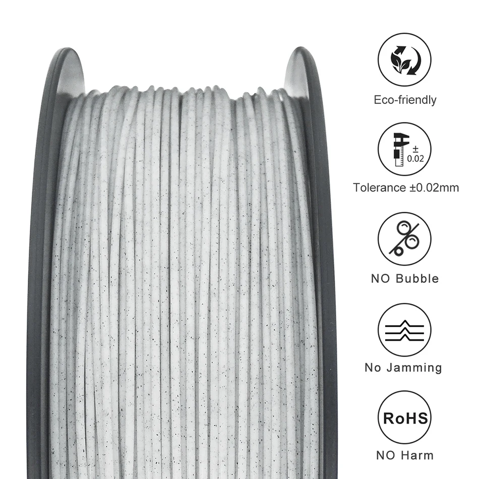 Enotepad PLA 1.75MM 1KG Rock Texture Marble Color 3d No-toxic Printer Filament Dimension Accuracy+/-0.02mm with vacuum packaging