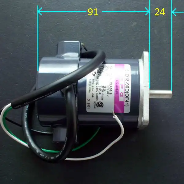 Низкоскоростной мотор шпинделя DC90V 2700 об/мин 18 Вт SPG с высоким крутящим