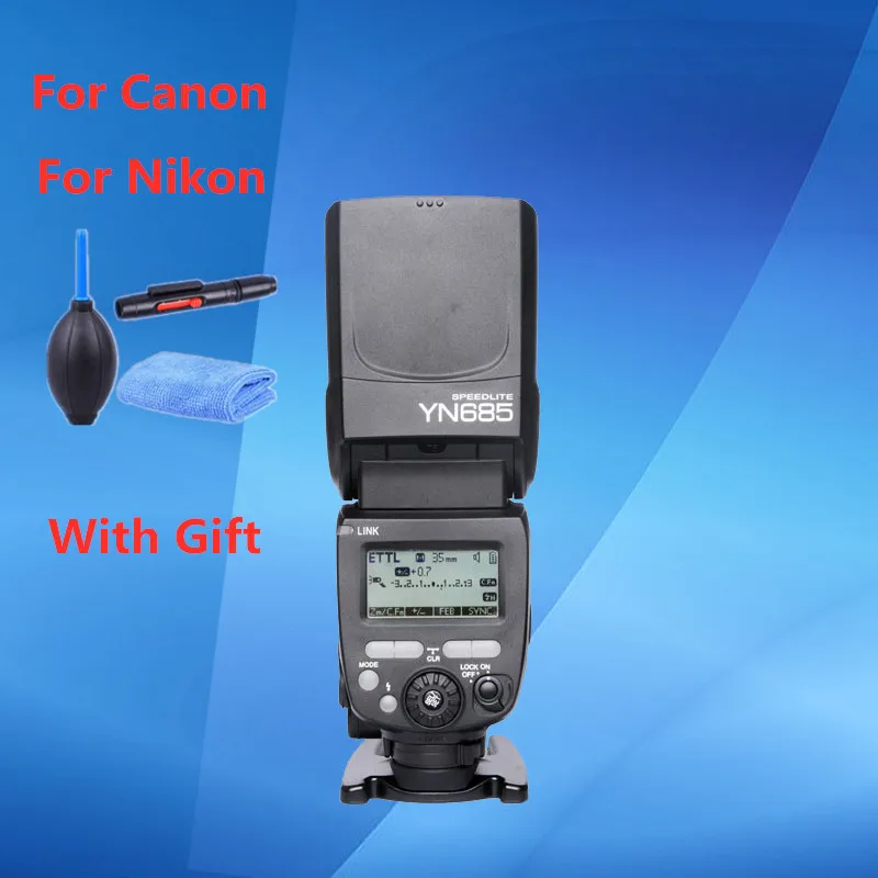 Светодиодная лампа для видеосъемки YONGNUO YN685 YN685C YN685N HSS TTL я Беспроводной 2 4G Вспышка