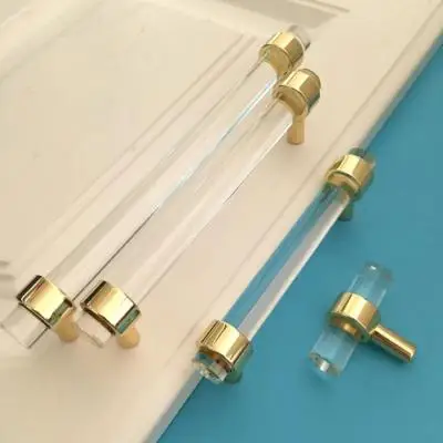 Прозрачный акриловый шкаф ручки и двери комод Ящик Тянуть Ручки Ванная комната