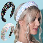 Ободок для волос Женский, тканевый, с блестками