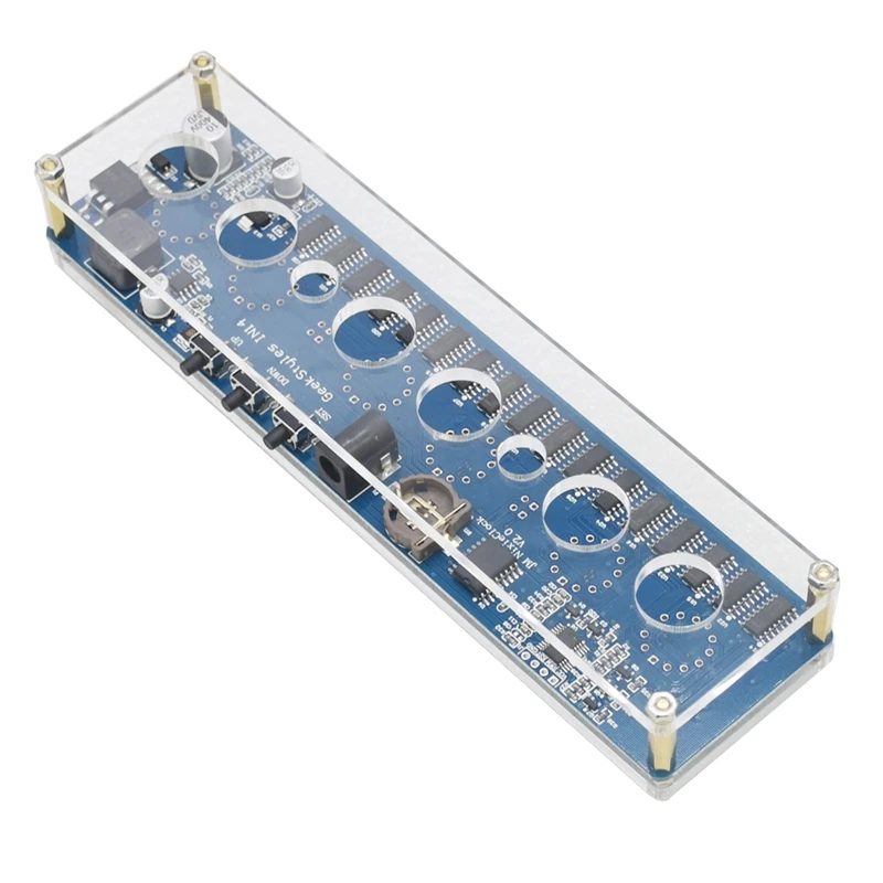 

DC12V STM8S005V 1A IN14 Nixie Tube Digital LED Electronic Watch PCBA Circuit Board Clock Lamp RGB Chip USB with Case