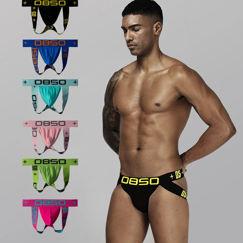 

ORLVS Sexy Men Thongs Strings Underwear Tanga Homme Jockstraps Male Cotton Cuecas Masculinas U Pouch Breathable Bikini Gay Slips