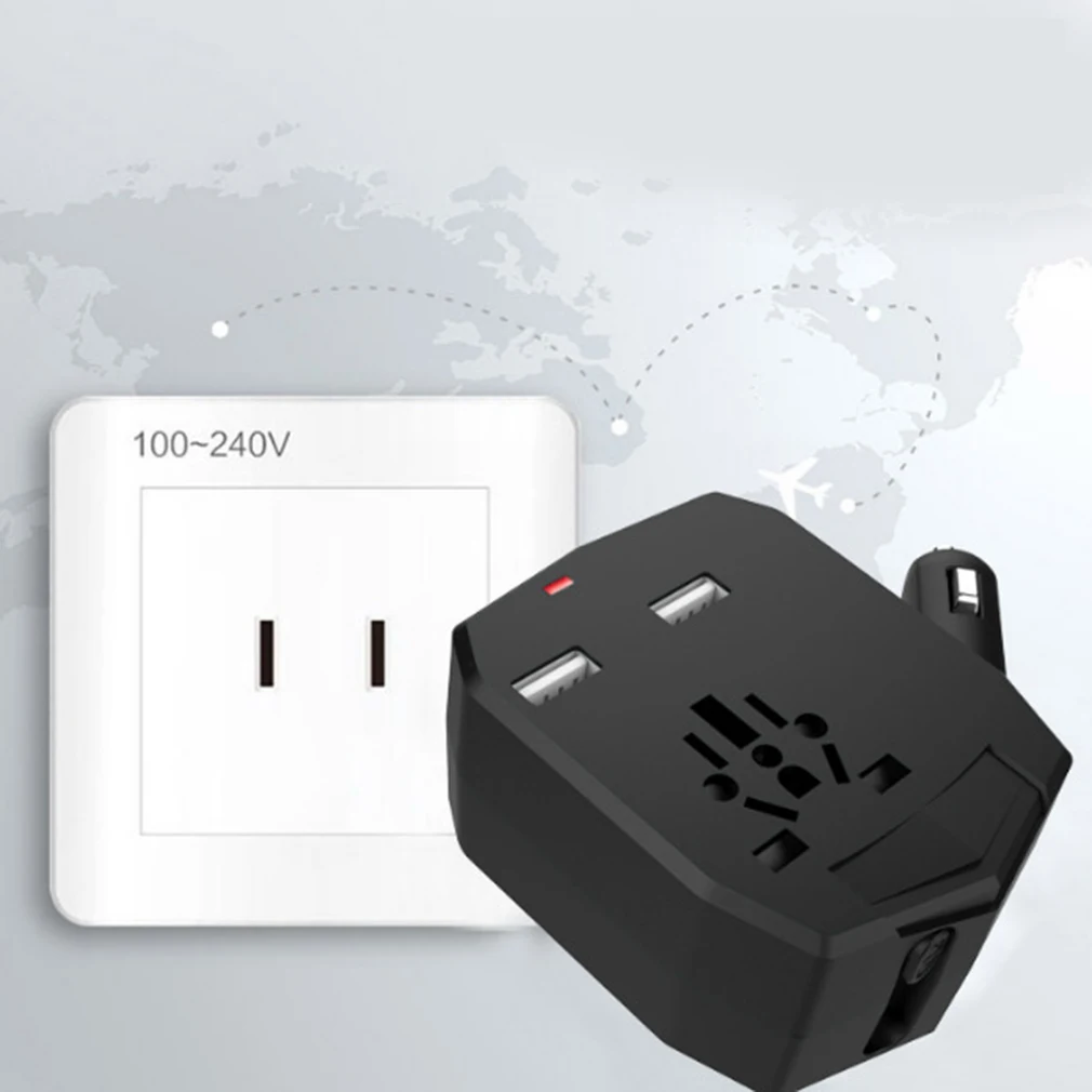 Универсальный автомобильный конвертер многофункциональный USB адаптер зарядного