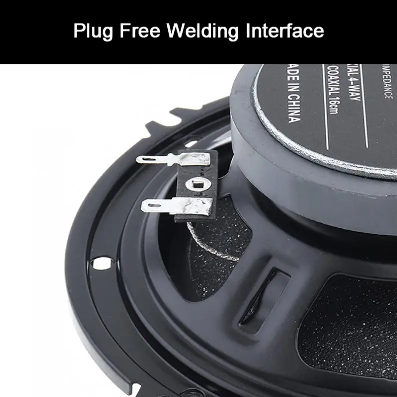 2 шт. 6 5 дюймов 600 Вт 4 способ автомобили коаксиальный Авто Стерео полный диапазон