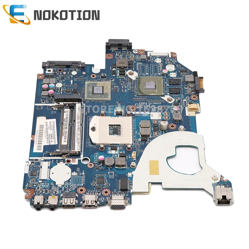 Материнская плата NOKOTION P5WE0 LA 6901P MBRFF02002 MB.RFF02.002 для ноутбука Acer aspire 5750 5750G 5755 5755G NV57H