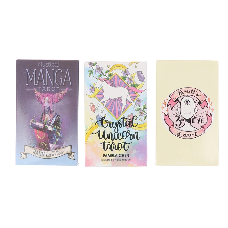 

Crystal Unicorn Tarot Cards Guidance -Divination Oracle Tarot Deck Board Game