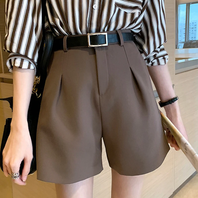 

2021 новые летние шорты для женщин с высокой талией Maillot De Bain Femme Повседневные штаны Свободные и тонкие и широкими штанами для детей трапециеви...