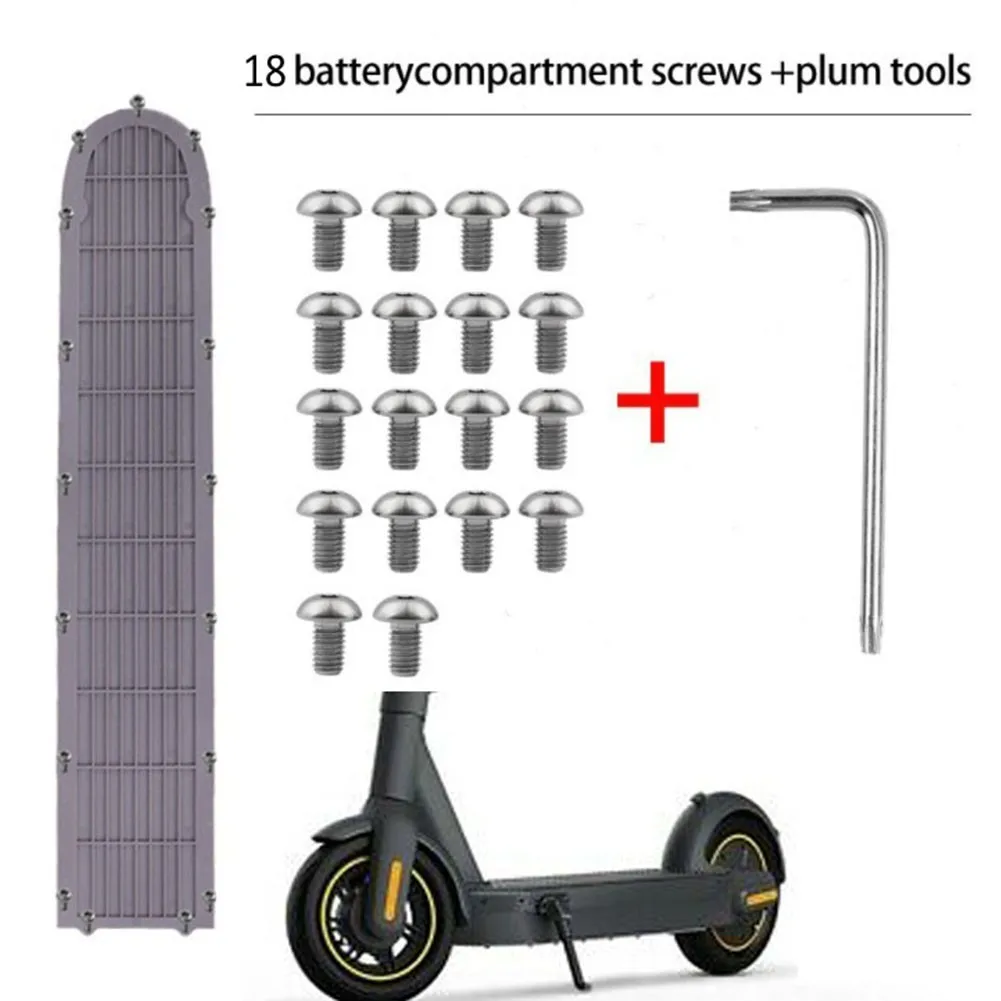 

18pcs Electric Scooter Bottom Cover Steel Screws With Wrench Fit For NINEBOT Max G30 Electric Scooter Replacement Part 10x4mm