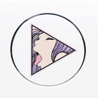 funny car sticker for tongue girl anime vinyl jdm car styling window trunk laptop 3d decal