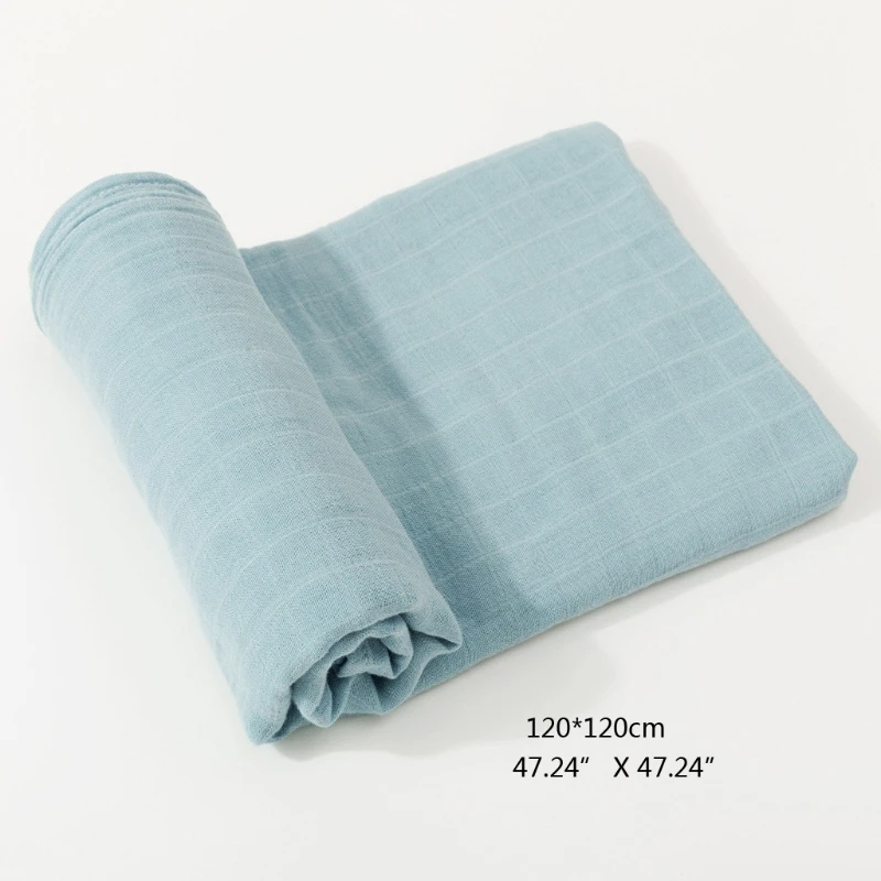 

120cm*120cm Bamboo Cotton Swaddle Blanket Muslin Baby Blankets Infant Swaddle Towel For Newborns Baby Wrap Kids Bed Sheet WXTD