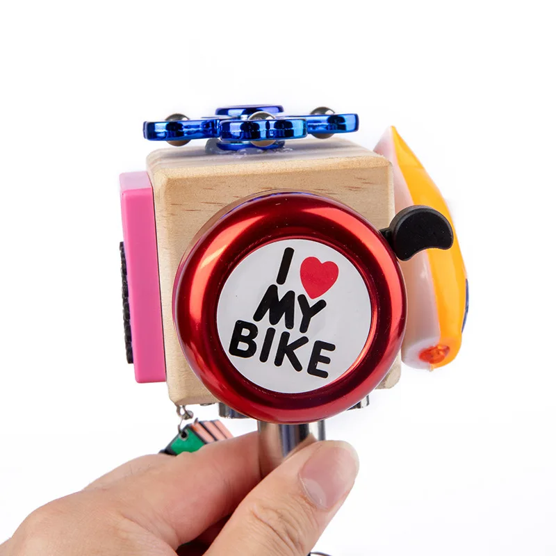 Детские деревянные игрушки-кубики Монтессори часы с разблокировкой и винтами