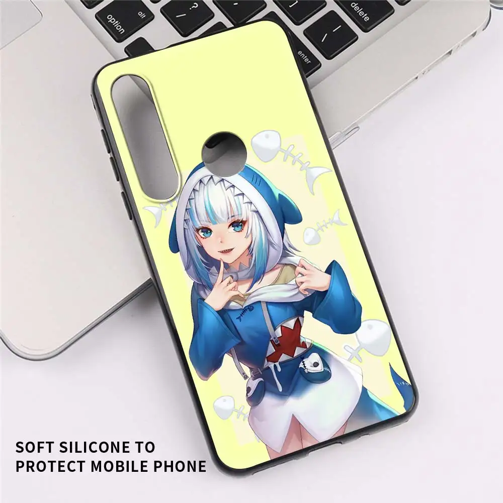 

Gawr Gura Hololive Anime Girl Phone Case For Motorola G9 Play One Fusion Plus G8 Power Lite Hyper Edge E6s G Stylus Black Cover
