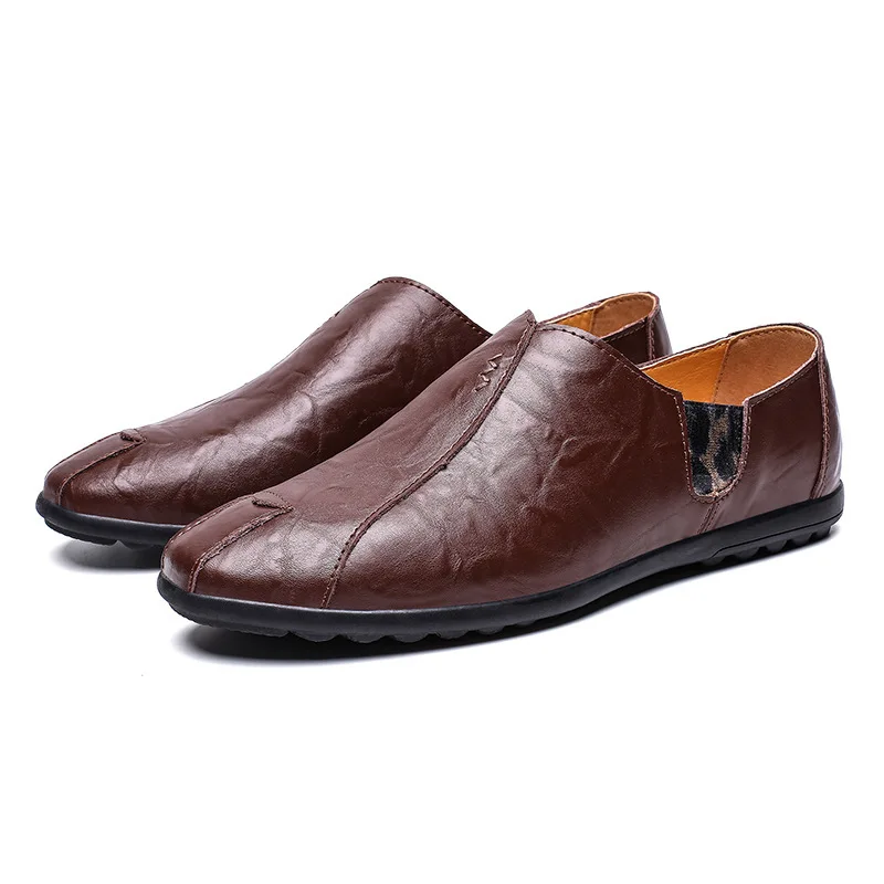 

XIZOU 2021 NEW Winter Light and Non Slip Thermal New Casual Business Leather Shoes Plush Warm Formal Driving Men's Shoes
