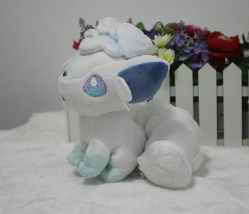 

18cm plush ice Vulpix cute soft lovely High Quality lifelike good quality doll Birthday Halloween christmas gift for kid