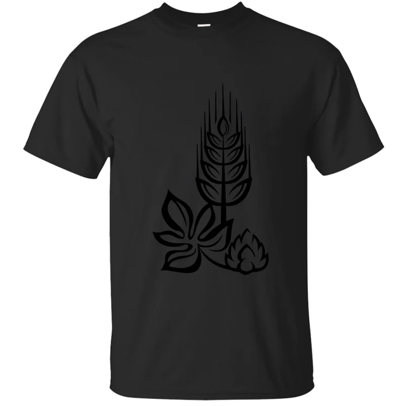 Мужская футболка с круглым вырезом и принтом пива для мужчин однотонная Новое