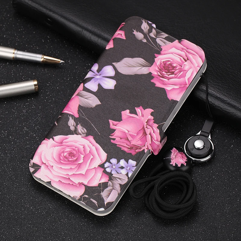 Для Xiao mi Red mi Note 8 7 6 5 Pro милый раскрашенный флип-кошелек с подставкой кожаный чехол красный mi 8A 8 mi 9 8 mi A2 Lite 6X Чехол-книжка